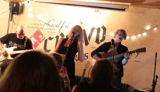 Hannah Clive, Alex Hulme, Jon Lander. Leeds Oxjam 2016. Via Alex Hulme.